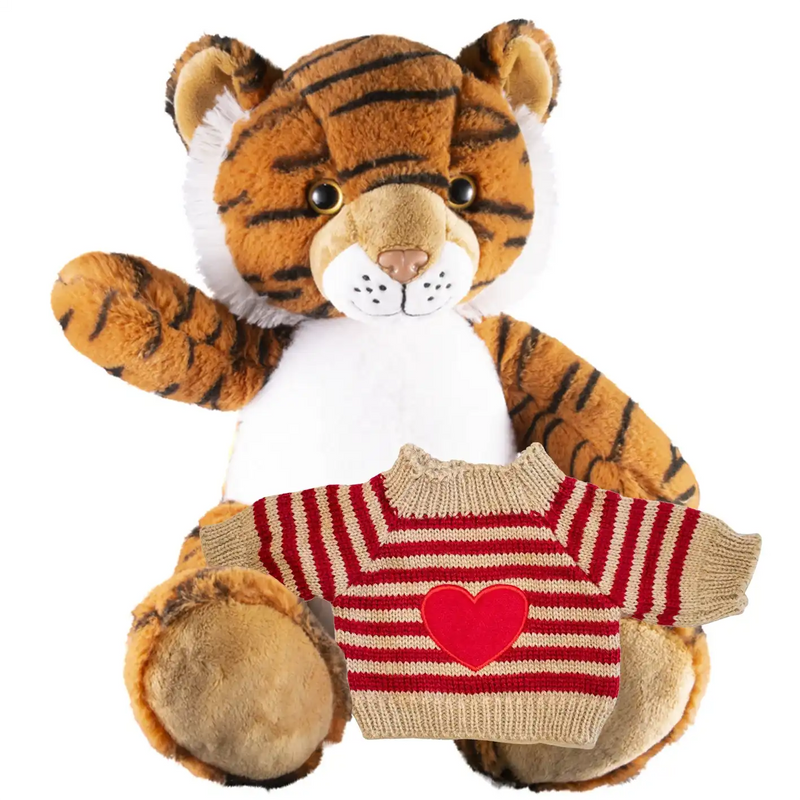 Make a Bear - Terry the Tiger - Recordable Heart Jumper Make a Bear