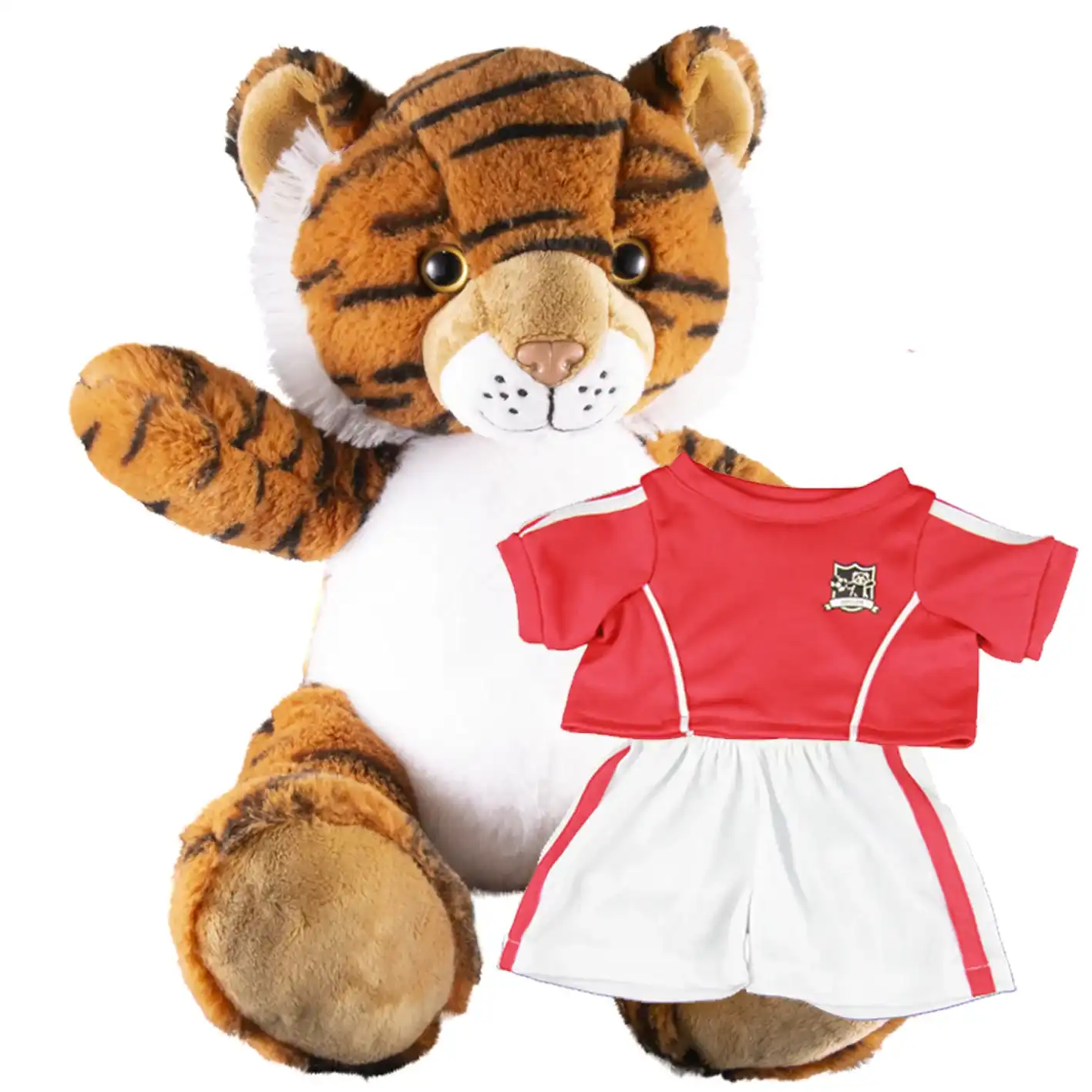 Make a Bear - Terry the Tiger - Recordable Red Football Kit Make a Bear