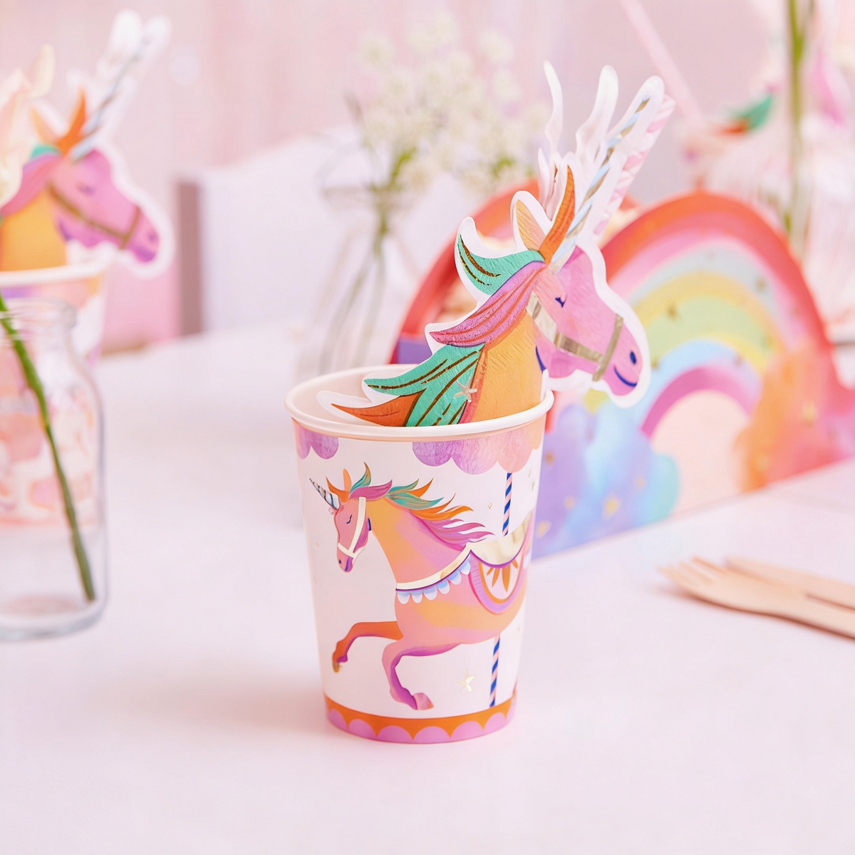 Personalised Unicorn Fairy Princess Party in a Box Party Pieces