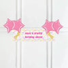 Unicorn Sparkle Personalised Party Banner No 4 Balloons Personalised Banner
