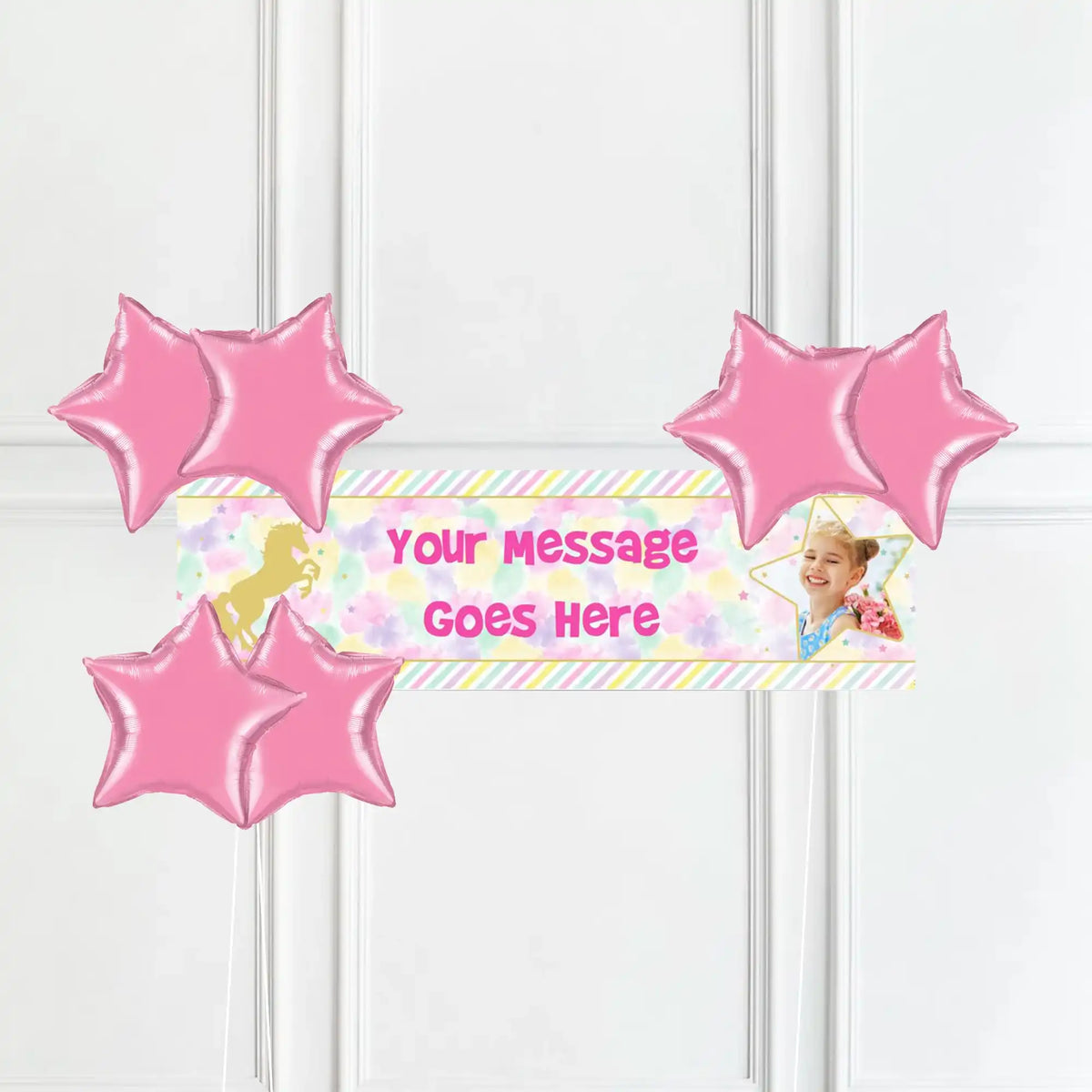 Unicorn Sparkle Personalised Party Banner Personalised Banner