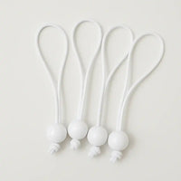 Banner Bungee Cords Pack of 4 White Party Pieces