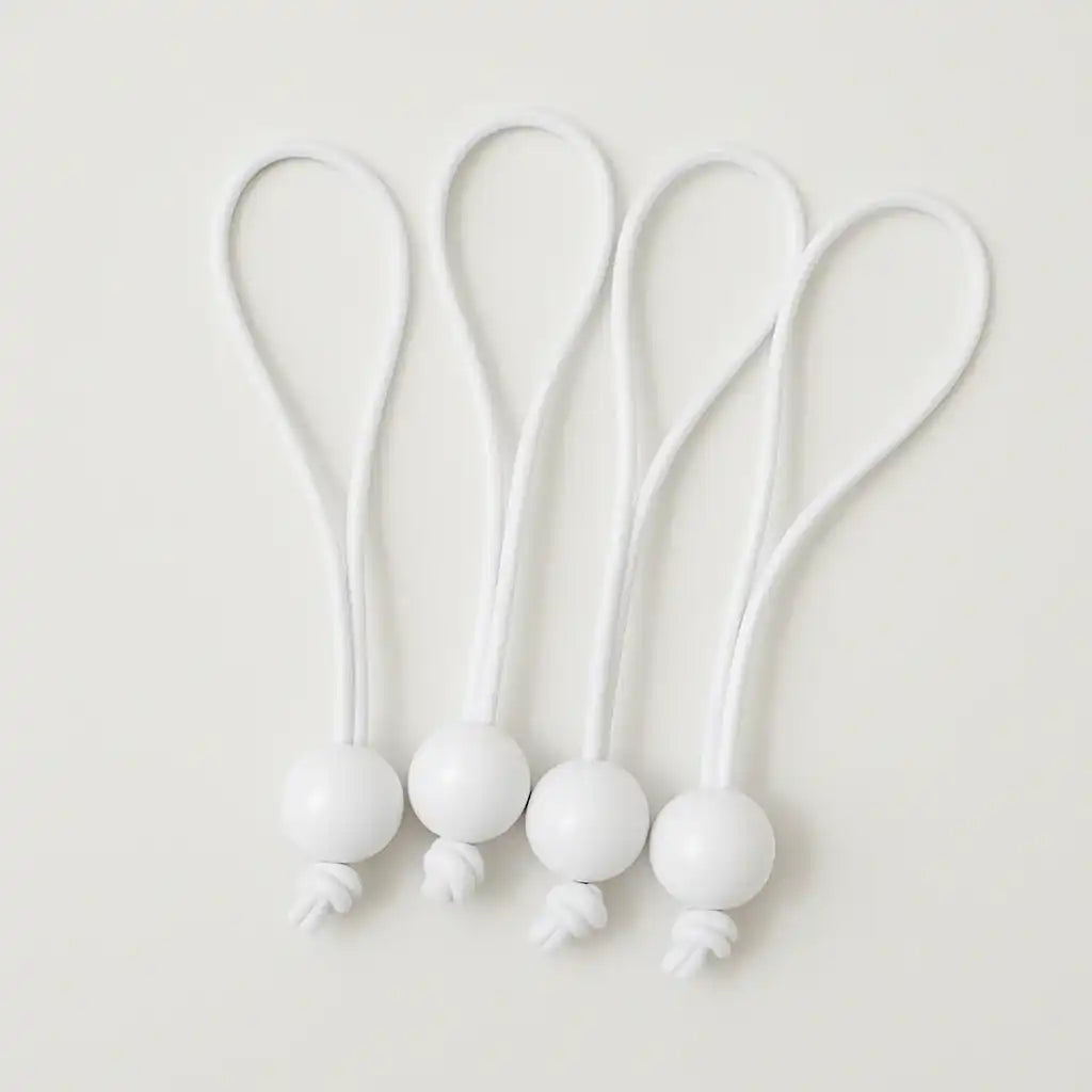 Banner Bungee Cords Pack of 4 White Party Pieces