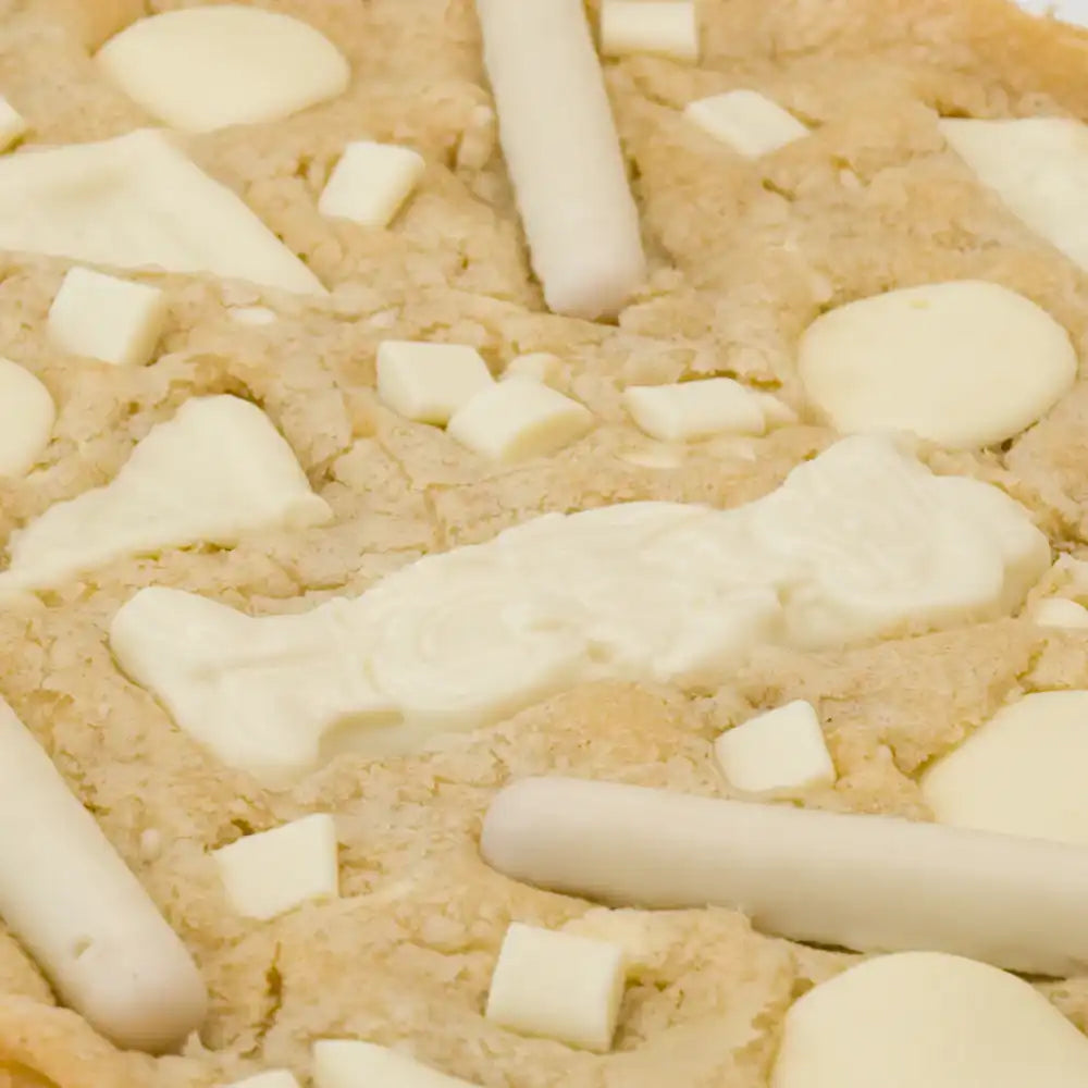 White Chocolate Overload Cookie Slab Cookies & Cones