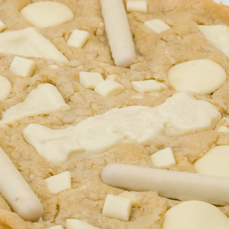 White Chocolate Overload Cookie Slab Cookies & Cones