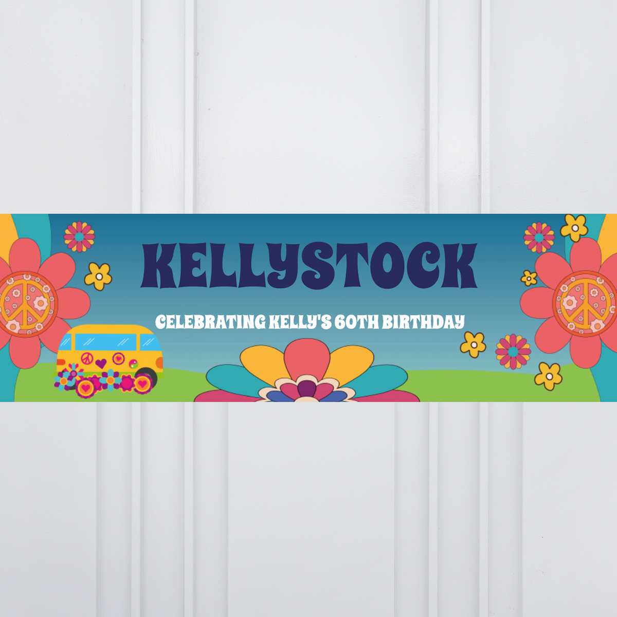 Woodstock Festival Personalised Party Banner Personalised Banner