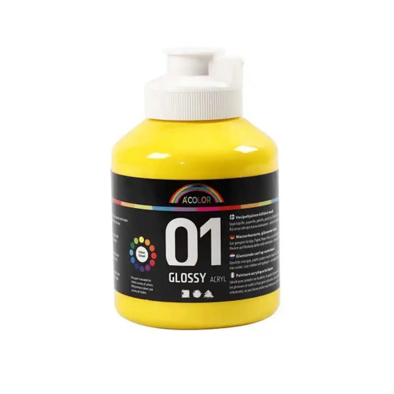 Yellow Acrylic Paint (500ml) My Slime