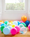 Pink 'Happy Birthday' Confetti Latex Balloons (x5) General Party