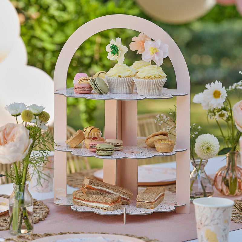 Floral Afternoon Tea Treat Stand General Party