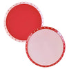 Red & Pink Heart Print Party Plates (x8) Valentine's Day