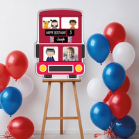 London Bear Personalised Photo Welcome Sign London Bear Party Sign Monster Parties