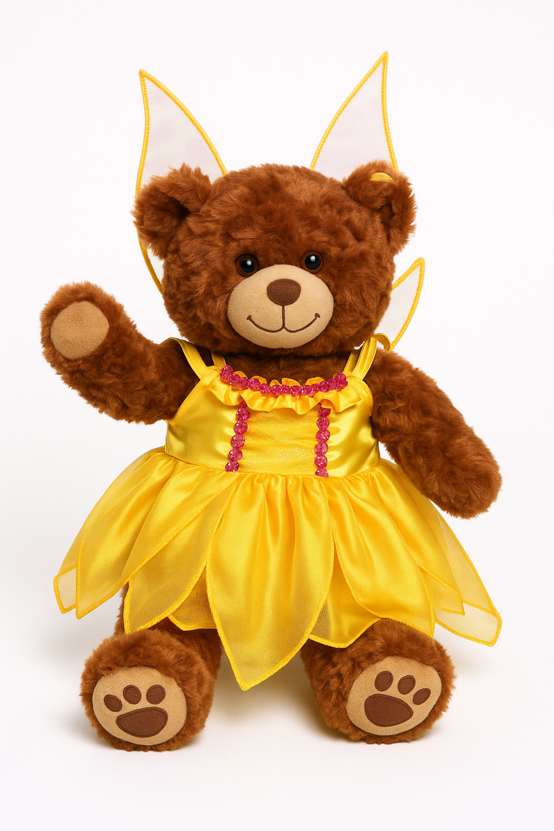 Yellow Butterfly Dress Teddy Bear Outfit Make a Bear