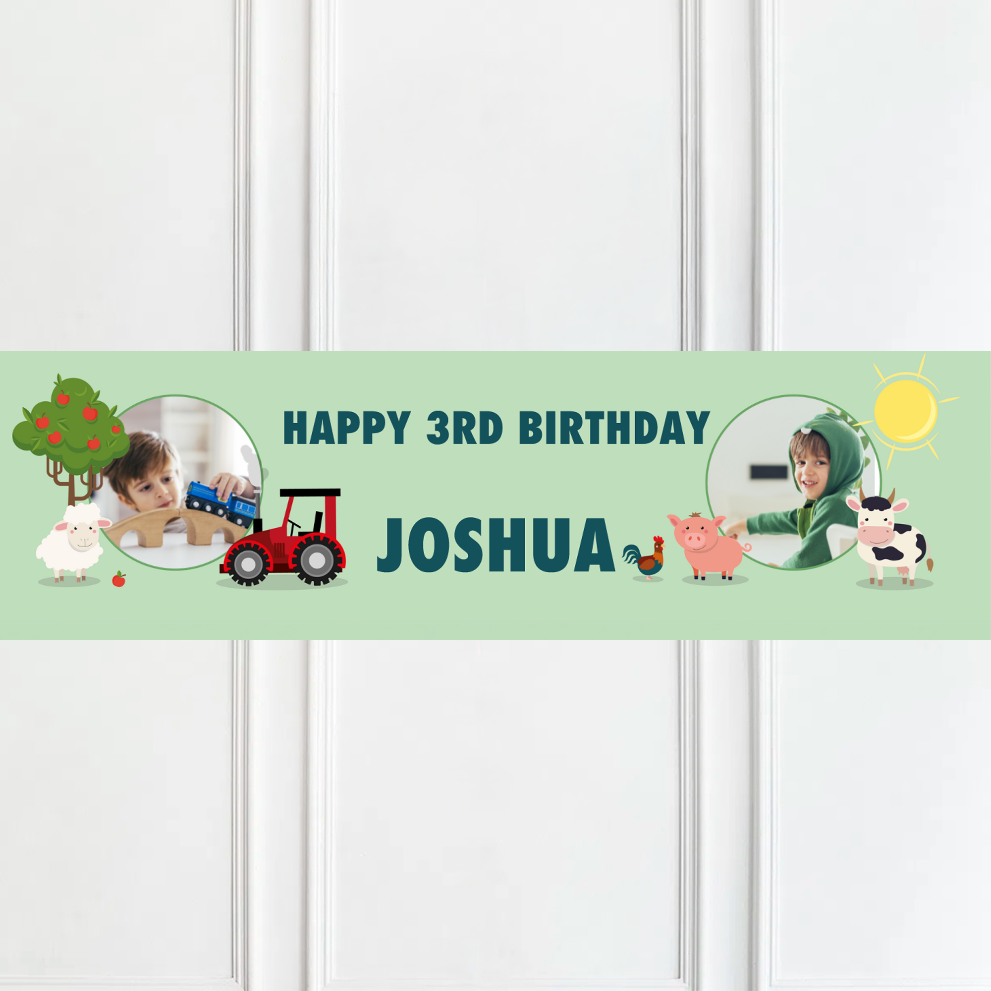 Farm Personalised Party Banner Personalised Banner