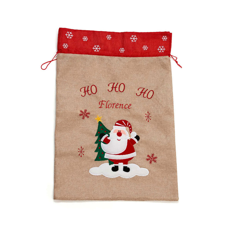 Personalised 'Ho Ho Ho' Christmas Sack