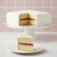 Personalised Photo Cake - Metallics Confetti Personalised Cake