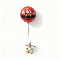 Christmas Balloon Bunch - Santa’s Helper Balloon Stack Personalised Balloons