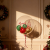 Personalised Red & Gold Merry Christmas Bubble Balloon Personalised Balloons