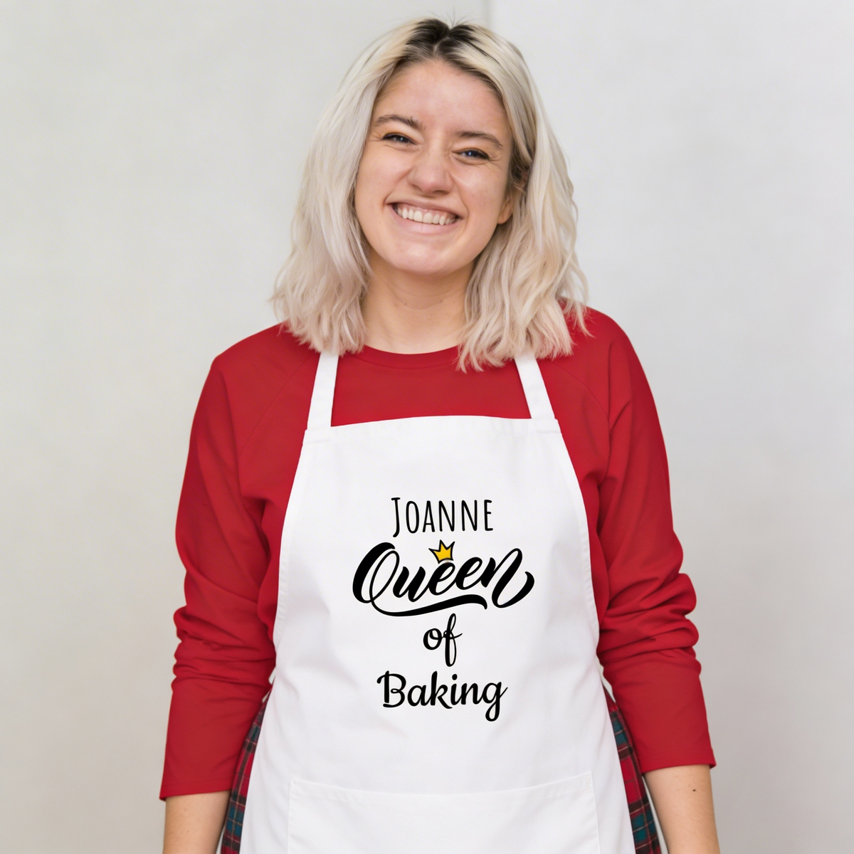 Personalised Adult Queen of Baking Apron Monster Parties