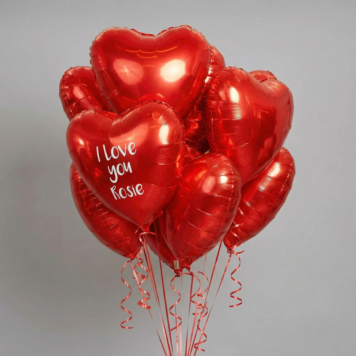 Love Bug Teddy - Personalised Heart balloon Bunch Personalised Balloons