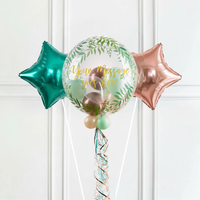 Personalised Bubble Balloon in a Box - Rose Garden 2 Extra Balloons Personalised Balloons