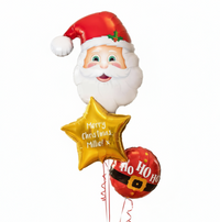 Personalised Balloon Bunch - Santa's on his Way Personalised Balloons