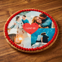 Giant Photo Personalised Valentine's Day Cookie Cookies & Cones