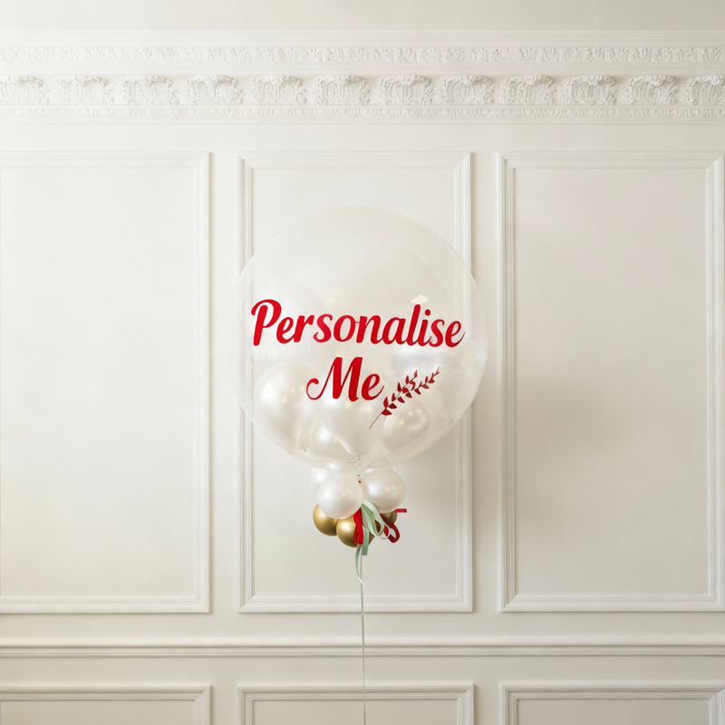 Personalised Christmas Bubble Balloon Personalised Balloons