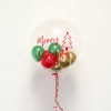 Personalised Red & Gold Merry Christmas Bubble Balloon Personalised Balloons
