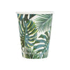 Palm Leaf Party Cups (x8) Summer