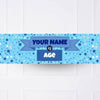 Blue Age Personalised Party Banner No None Personalised Banner