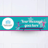 Gymnastics Personalised Party Banner