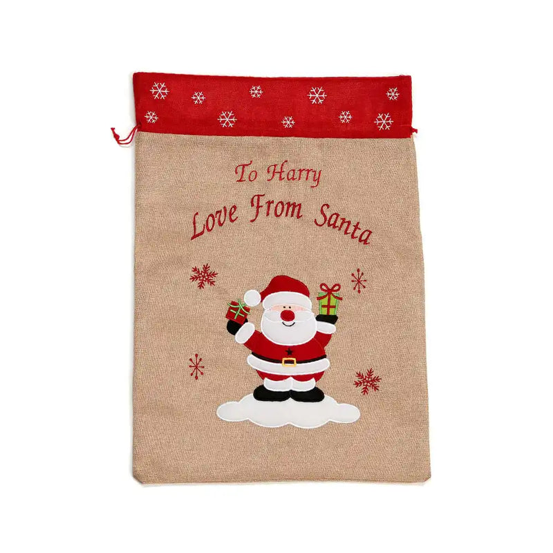 Personalised Love From Santa Christmas Sack Bundles of Joy