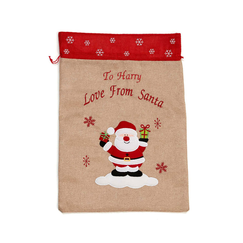 Personalised Love From Santa Christmas Sack