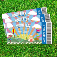 Personalised Festival Camp Invitations