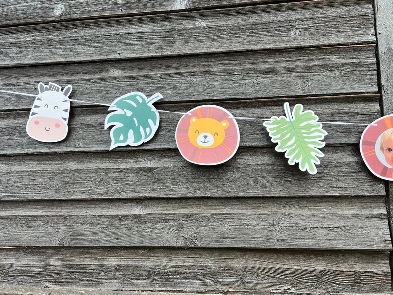 Jungle 5m Cut-out Banner with Photo