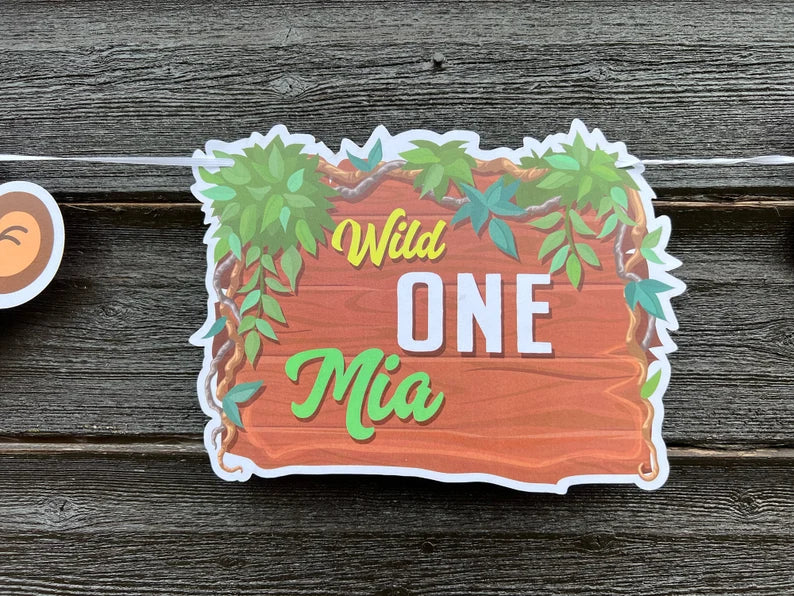 Jungle 5m Cut-out Banner with Photo