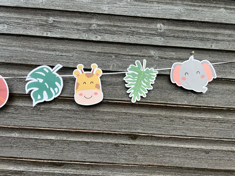 Jungle 5m Cut-out Banner with Photo