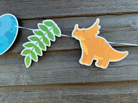 Personalised Dinosaur 5m Cut-out Banner with photo