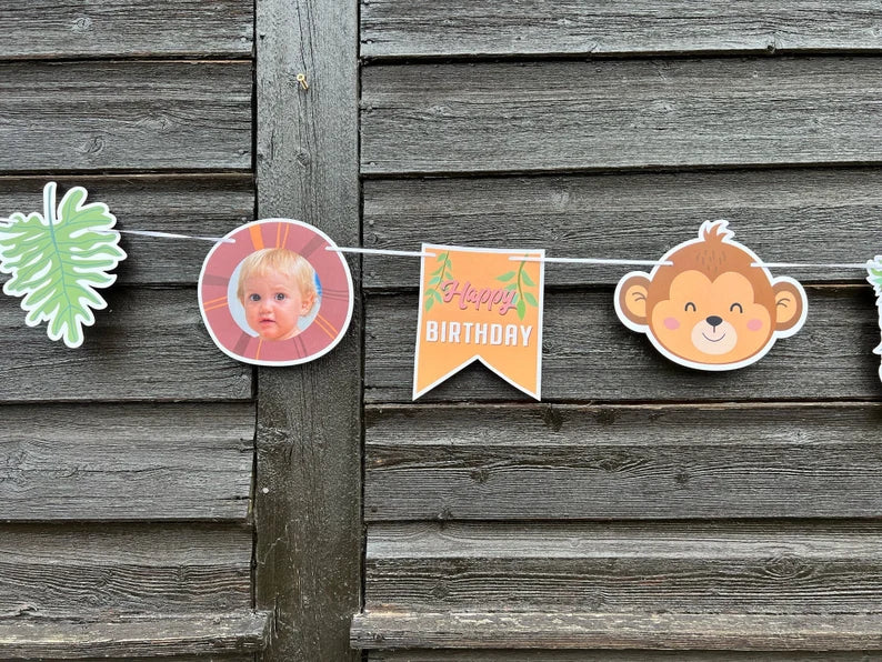 Jungle 5m Cut-out Banner with Photo