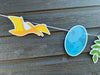 Personalised Dinosaur 5m Cut-out Banner with photo