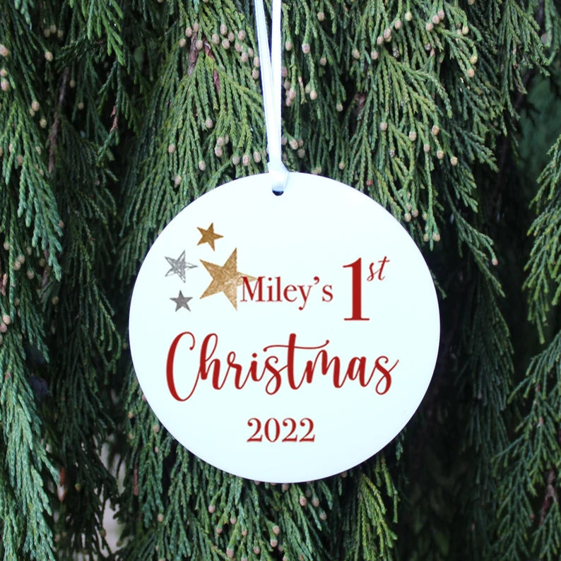 Personalised 1st Christmas Tree Decoration Monster Parties