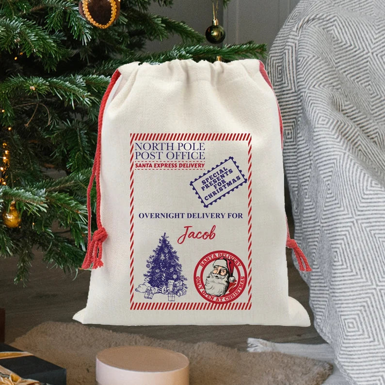 Personalised North Pole Santa Sack