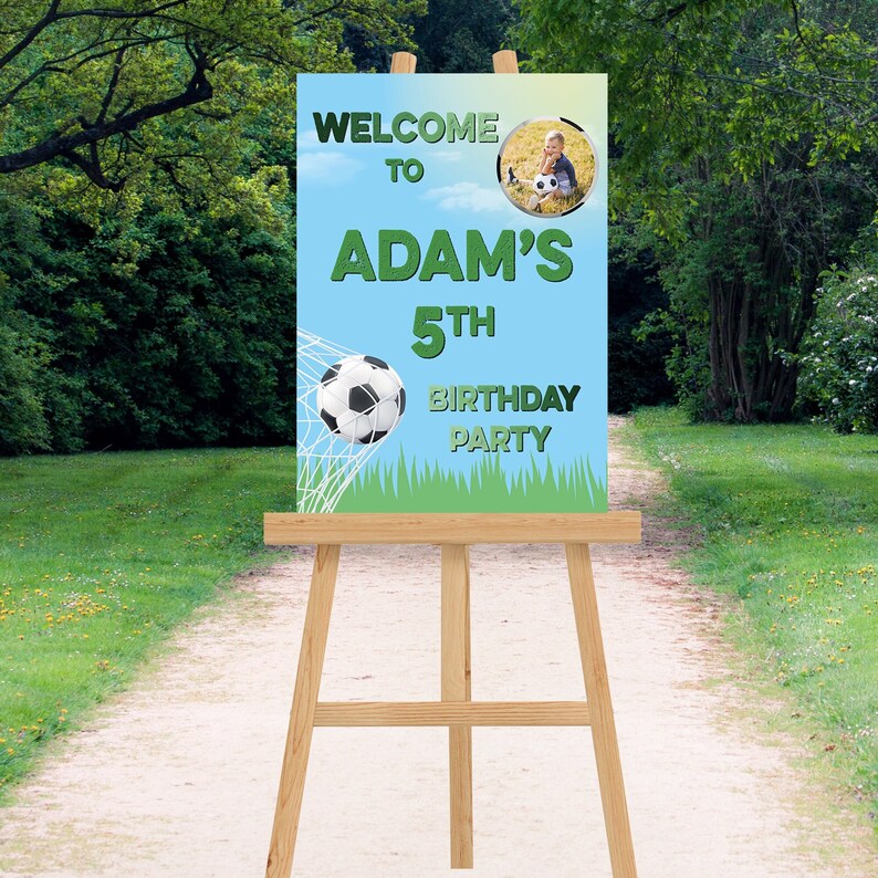 Personalised Football Welcome Sign