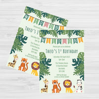 Personalised Jungle Invitations