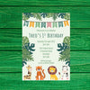 Personalised Jungle Invitations