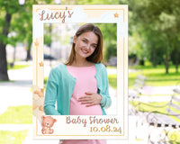 Personalised Teddy Baby Shower Selfie Frame