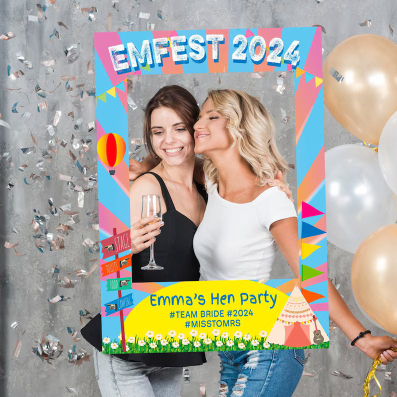 Personalised Festival Camp Selfie Frame