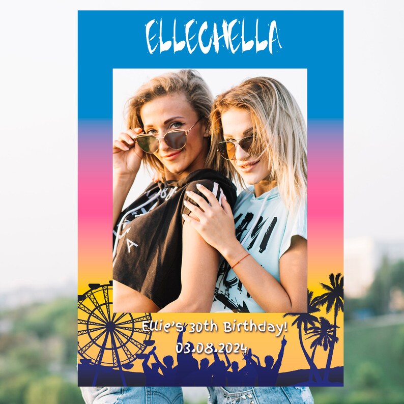 Personalised Festival Selfie Frame