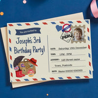 Personalised London Bear Invitations Monster Parties