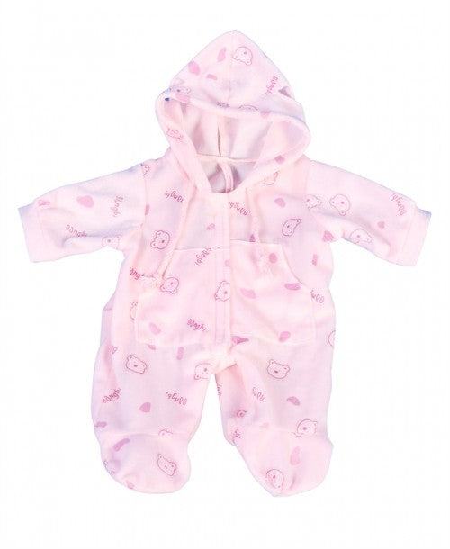 Pink Baby Onesie Teddy Bear Outfit